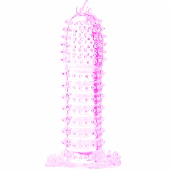 BAILE - MANCHON PÉNIS À POINTS STIMULANTS ROSE 14 CM