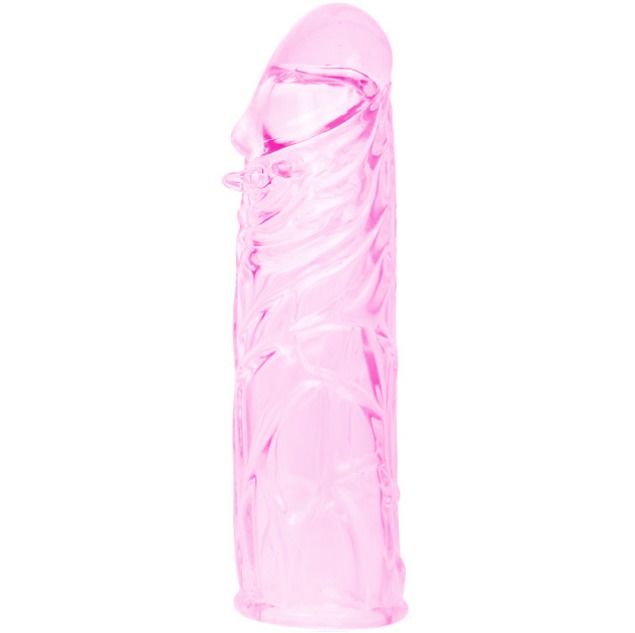 BAILE - MANCHON PÉNIS STIMULANT EN SILICONE ROSE 13 CM
