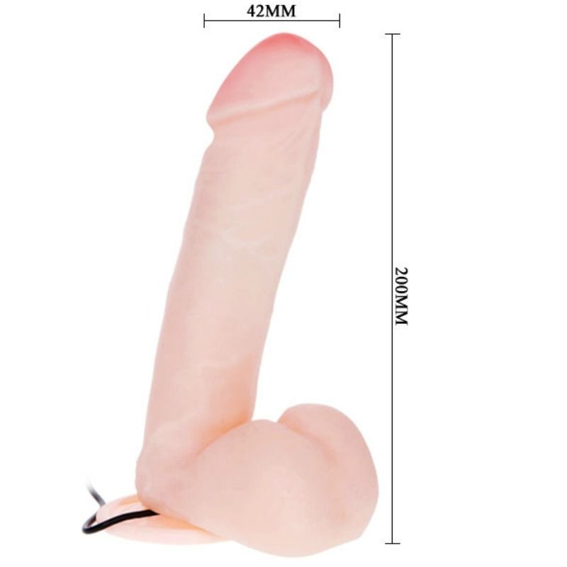 DANCE - GODE RÉALISTE AVEC VIBRATION ET ROTATION 20 CM
