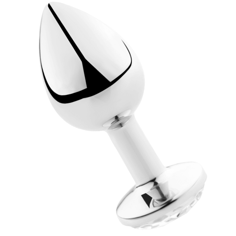 SECRETPLAY - PLUG ANAL EN ALUMINIUM TRANSPARENT 8 CM 
