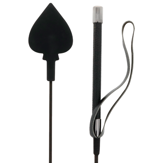 DARKNESS - FOUET SILICONE NOIR 60CM