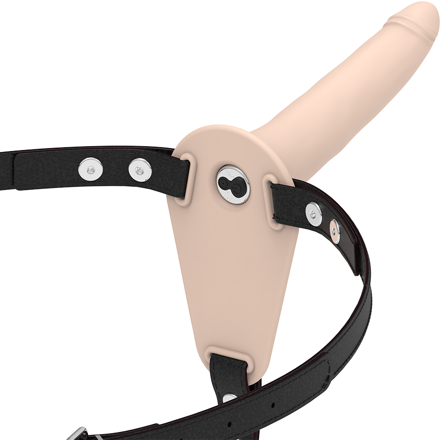 HARNAIS SOUMIS FÉTICHISME - VIBRATEUR SILICONE FLESH 15 CM