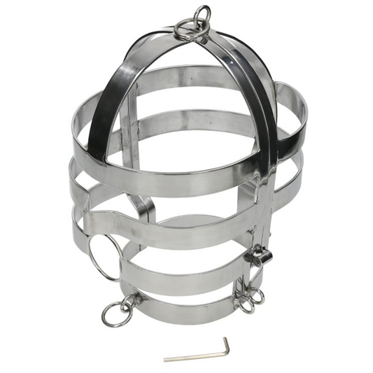 MÉTAL DUR - MASQUE AVEC COLLIER EN ACIER