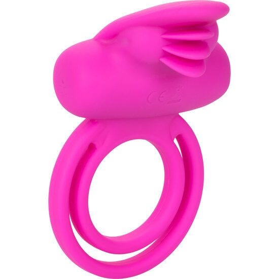 CALEXOTICS - DOUBLE ANNEAU VIBRANT DOUBLE AMÉLIORATEUR DE CLITO EN SILICONE ROSE