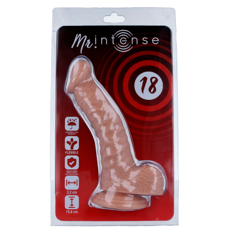 MR INTENSE - 18 PÉNIS RÉALISTES 19,8 CM -OU- 3,2 CM