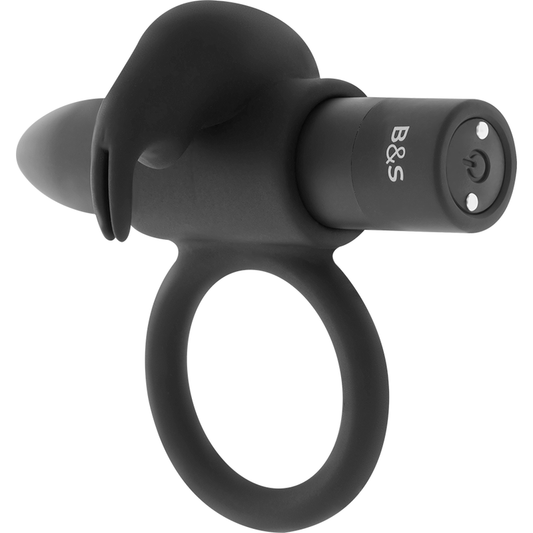 BLACK&amp;SILVER - BURTON RING 10 MODES DE VIBRATIONS NOIR